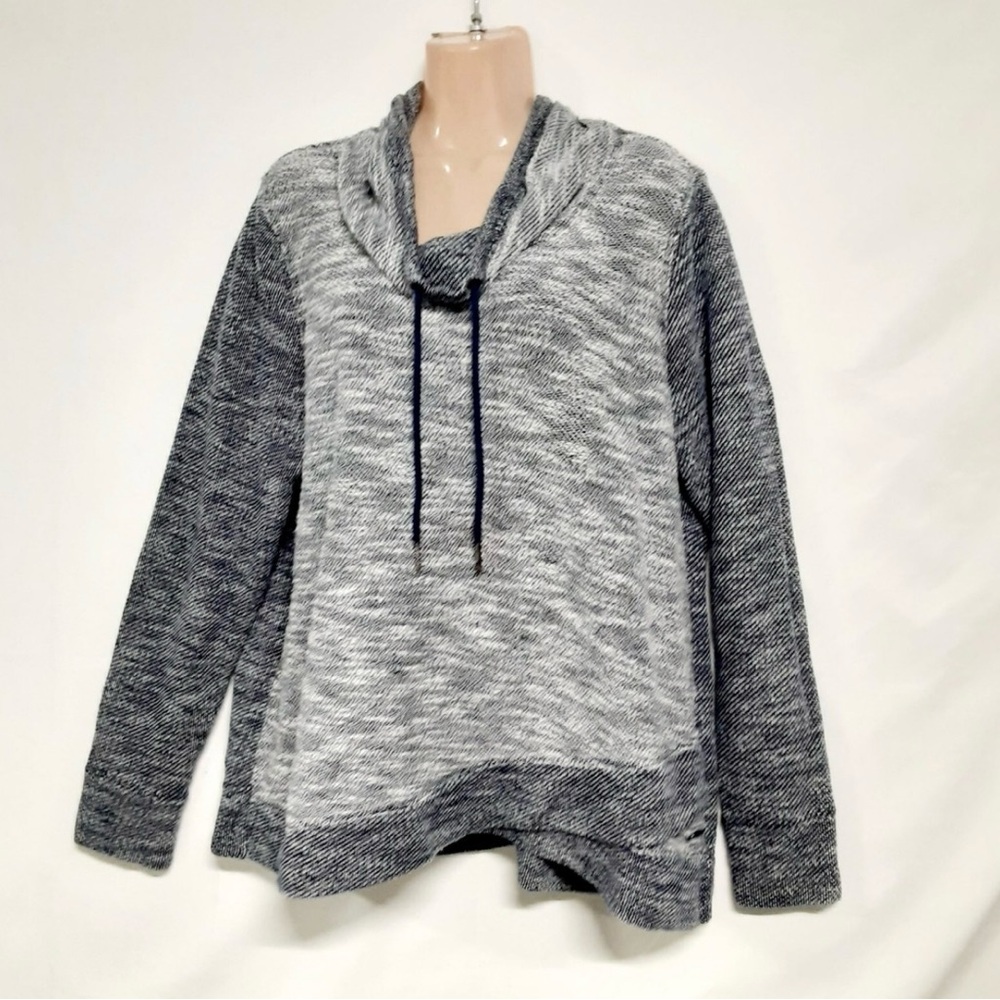 Calvin Klein women cowl neck pullover sweater XL 65% cotton 🤍🌷